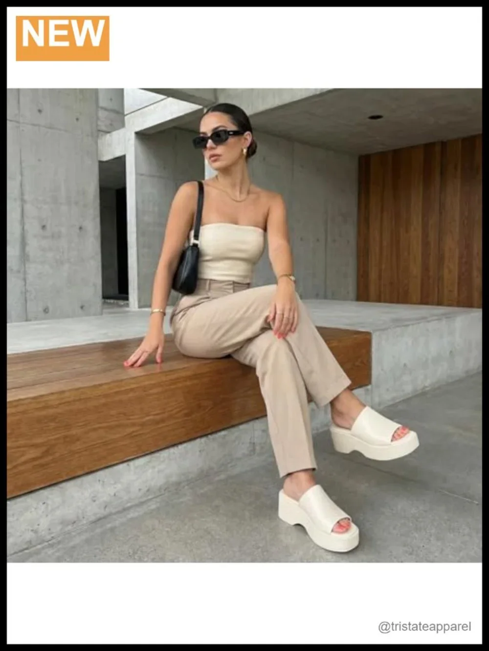 Wide Band Platform Wedge Sandals with Memory Foam Footbed
